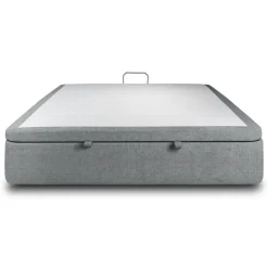 Sommier Coffre Tissu Gris anthracite