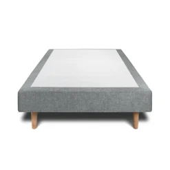 Sommier Tapissier Tissu Gris anthracite H35cm