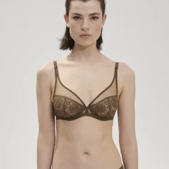 Soutien Gorge Armature Décolleté Plongeant - Vert