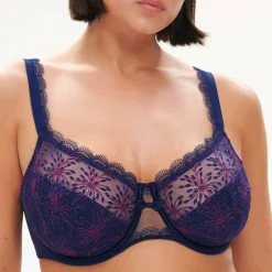 Soutien Gorge Emboitant avec Armature - Bleu Minuit