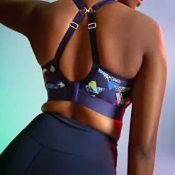 Soutien Gorge Sport Coque sans Armatures Graphic bleu
