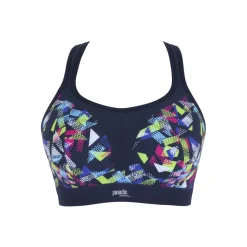 Soutien Gorge Sport Coque sans Armatures Graphic bleu