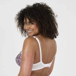 Soutien-gorge à armatures - Blanc imprimé multicolore