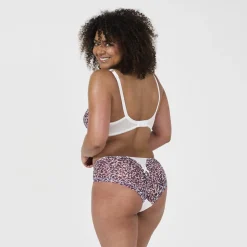 Soutien-gorge à armatures - Blanc imprimé multicolore