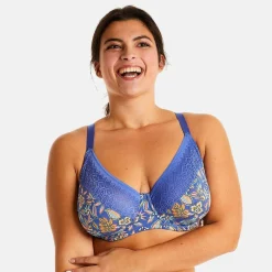 Soutien-gorge à armatures bleu Gazette