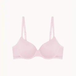 Soutien-gorge à armatures Charlotte rose en coton
