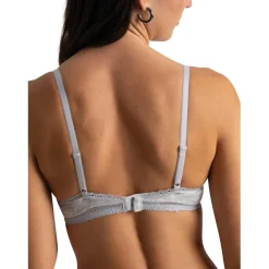 Soutien-gorge à armatures Charlotte gris en coton