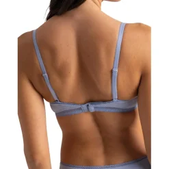 Soutien-gorge à armatures Charlotte bleu en coton