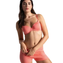 Soutien-gorge à armatures en dentelle - Orange
