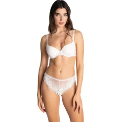 Soutien-gorge à armatures en dentelle - Beige