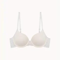 Soutien-gorge à armatures en dentelle - Beige