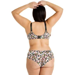 Soutien-gorge à armatures grand maintien kaki Seventies vert