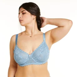 Soutien-gorge à armatures grand maintien bleu Siwa