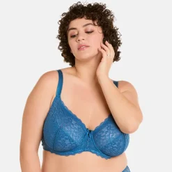 Soutien-gorge à armatures grand maintien indigo Emma bleu