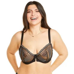 Soutien-gorge à armatures grand maintien noir Indécise