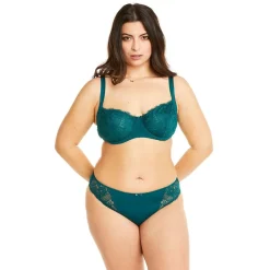 Soutien-gorge à armatures grand maintien vert Impériale