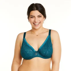 Soutien-gorge à armatures grand maintien turquoise Sarong bleu