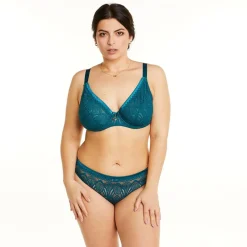 Soutien-gorge à armatures grand maintien turquoise Sarong bleu