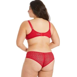 Soutien-gorge à armatures grand maintien rouge Absinthe
