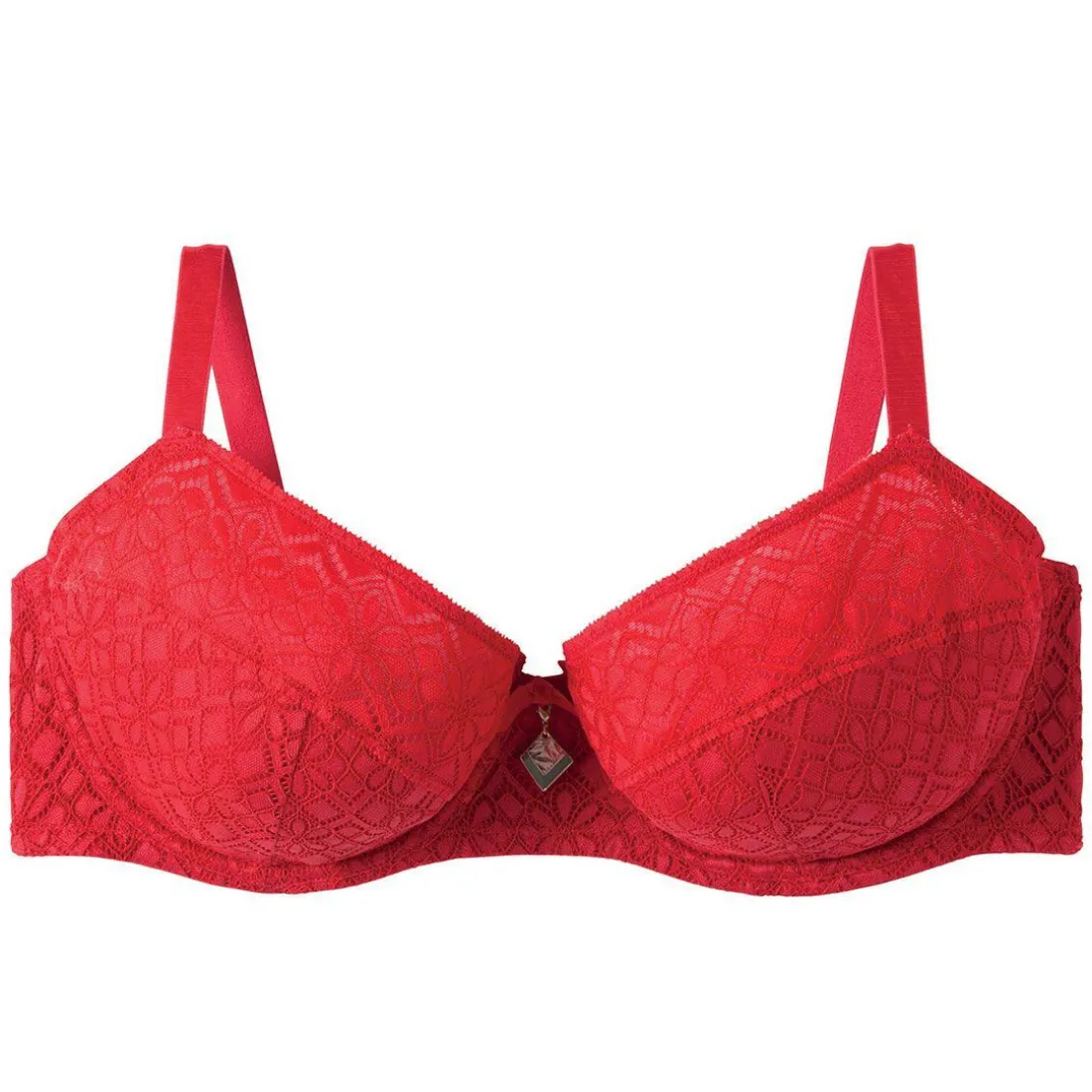 Soutien-gorge à armatures grand maintien rouge Absinthe