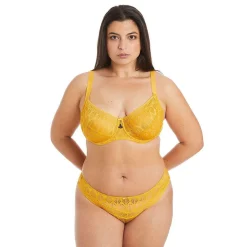 Soutien-gorge à armatures grand maintien jaune Ruche