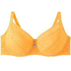Soutien-gorge à armatures grand maintien jaune Ruche