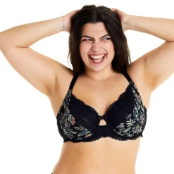 Soutien-gorge à armatures grand maintien noir Ivresse