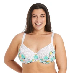 Soutien-gorge à armatures grand maintien multico blanc Roulotte multicolore