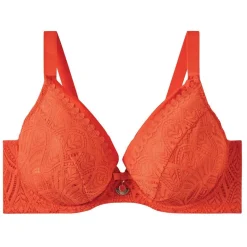 Soutien-gorge à armatures grand maintien orange Sarong