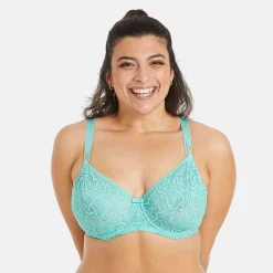 Soutien-gorge à armatures grand maintien turquoise Roulotte bleu