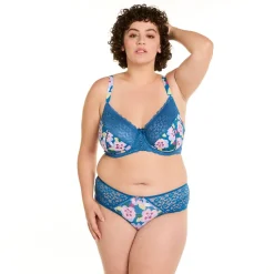 Soutien-gorge à armatures grand maintien multico indigo Emma multicolore