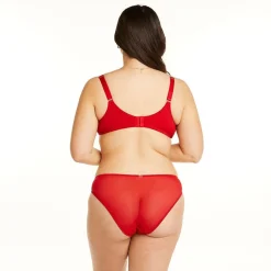 Soutien-gorge à armatures grand maintien rouge Miracle