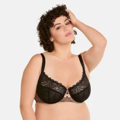 Soutien-gorge à armatures grand maintien noir Samsara