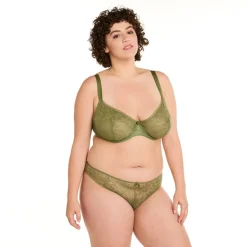 Soutien-gorge à armatures grand maintien kaki Masque vert
