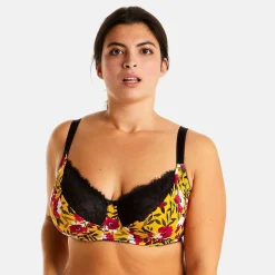 Soutien-gorge à armatures grand maintien jaune Shaker