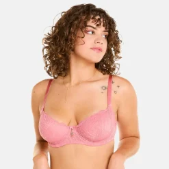 Soutien-gorge à armatures grand maintien rose