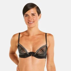 Soutien-gorge à armatures noir Indécise