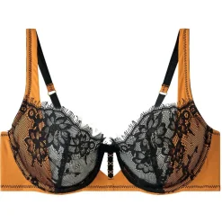 Soutien-gorge à armatures noir/jaune Tsunami