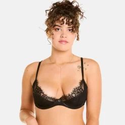 Soutien-gorge à armatures noir Sabbat