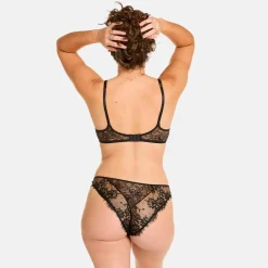 Soutien-gorge à armatures noir Sabbat