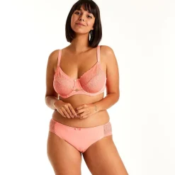 Soutien-gorge à armatures orange Gaufrette