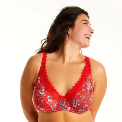 Soutien-gorge à armatures rouge Rouge