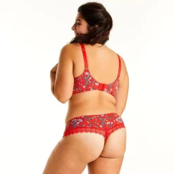 Soutien-gorge à armatures rouge Rouge