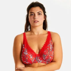 Soutien-gorge à armatures rouge Rouge