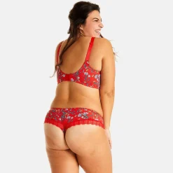 Soutien-gorge à armatures rouge Rouge