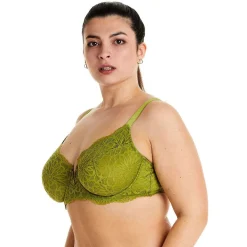 Soutien-gorge à armatures vert Fougère