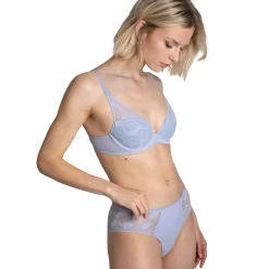 Soutien-gorge à coques fines sans armatures - Bleu