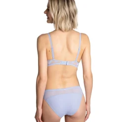 Soutien-gorge à coques fines sans armatures - Bleu