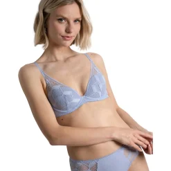 Soutien-gorge à coques fines sans armatures - Bleu