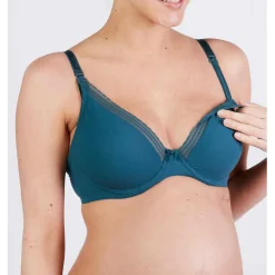 Soutien-gorge allaitement armatures vert Cache-Cœur Lingerie en viscose